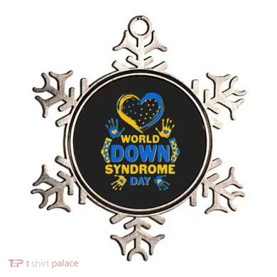 World Down Syndrome Day Painted Hands And Polka Dots  Ornament