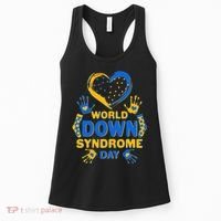 World Down Syndrome Day Painted Hands And Polka Dots  Women's Tank Top thumb 0
