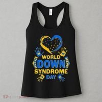 World Down Syndrome Day Painted Hands And Polka Dots  Women's Tank Top thumb 3