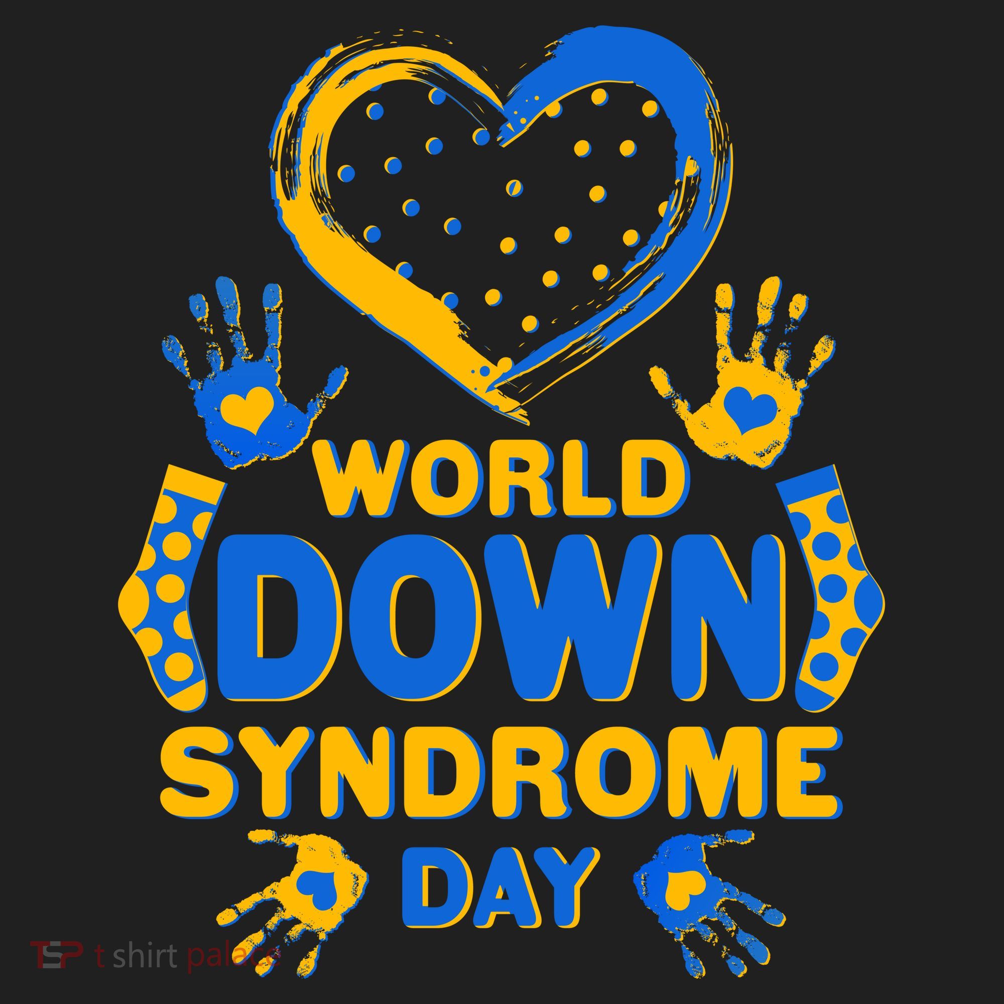 World Down Syndrome Day Painted Hands And Polka Dots  Hat