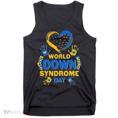 World Down Syndrome Day Painted Hands And Polka Dots  Tank Top