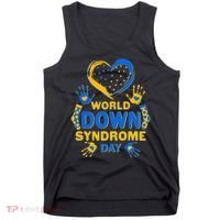 World Down Syndrome Day Painted Hands And Polka Dots  Tank Top thumb 0