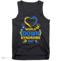 World Down Syndrome Day Painted Hands And Polka Dots  Tank Top thumb 0