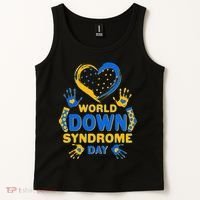 World Down Syndrome Day Painted Hands And Polka Dots  Tank Top thumb 2