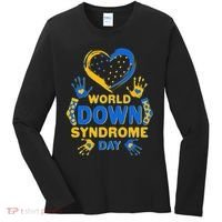 World Down Syndrome Day Painted Hands And Polka Dots  Women's Long Sleeve Shirt thumb 0