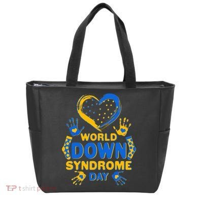 World Down Syndrome Day Painted Hands And Polka Dots  Tote Bag