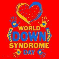 World Down Syndrome Day Painted Hands And Polka Dots  Santa Hat thumb 1