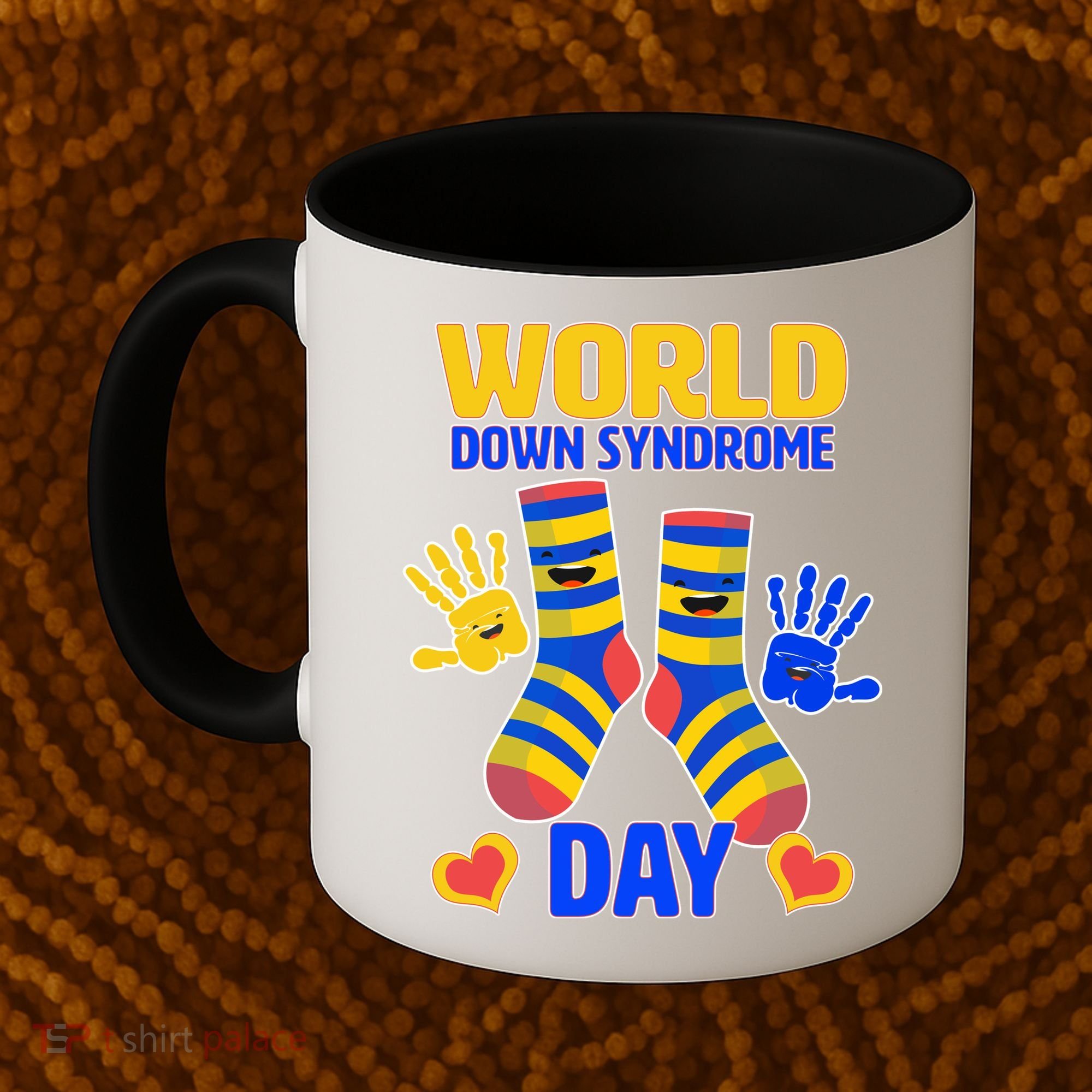 World Down Syndrome Day Socks & Hands Coffee Mug