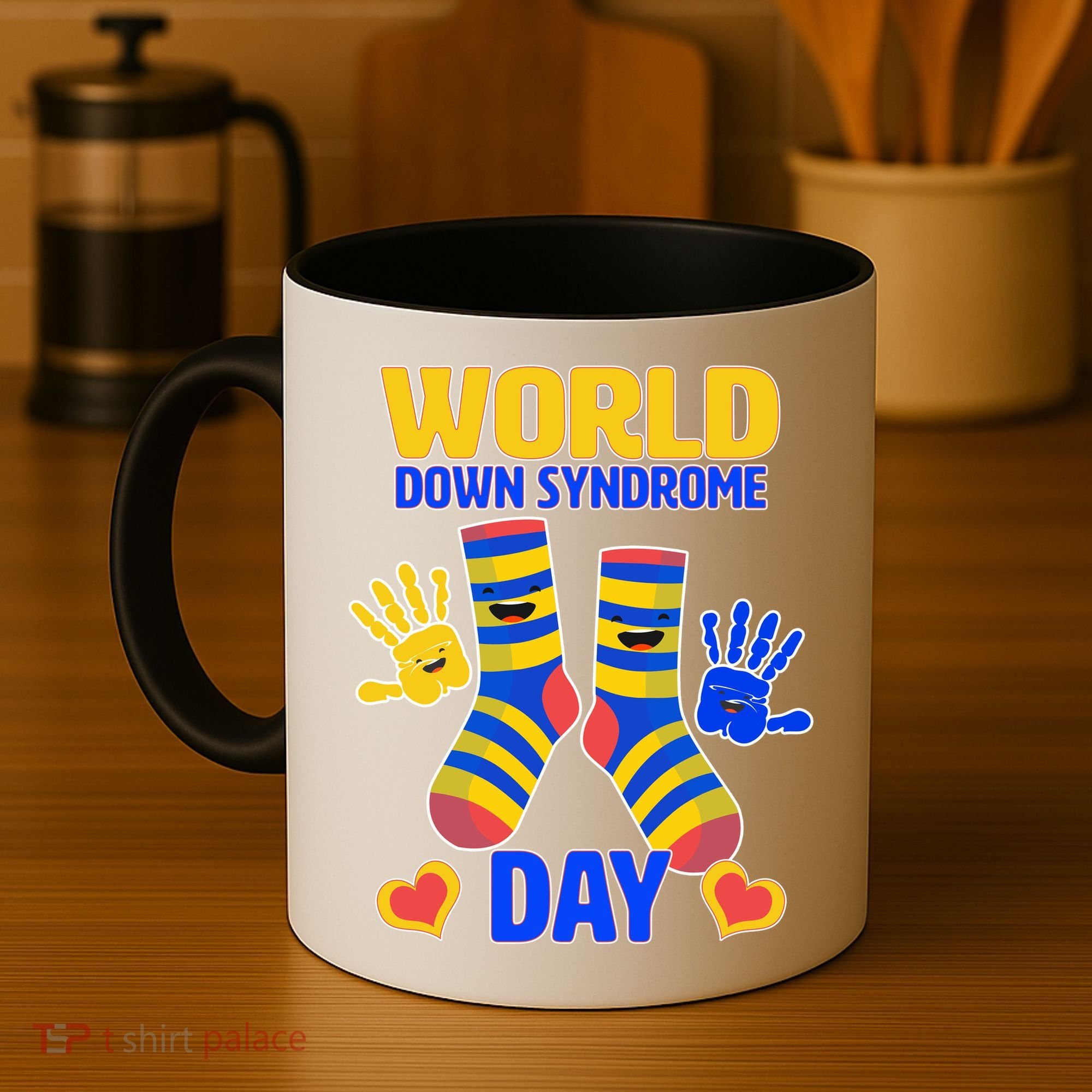 World Down Syndrome Day Socks & Hands Coffee Mug