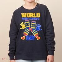 World Down Syndrome Day Socks & Hands Women's Sweatshirt thumb 0