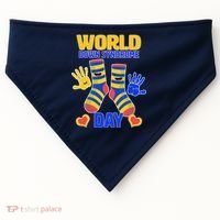 World Down Syndrome Day Socks & Hands USA-Made Doggie Bandana thumb 0