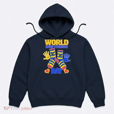 World Down Syndrome Day Socks & Hands Hoodie