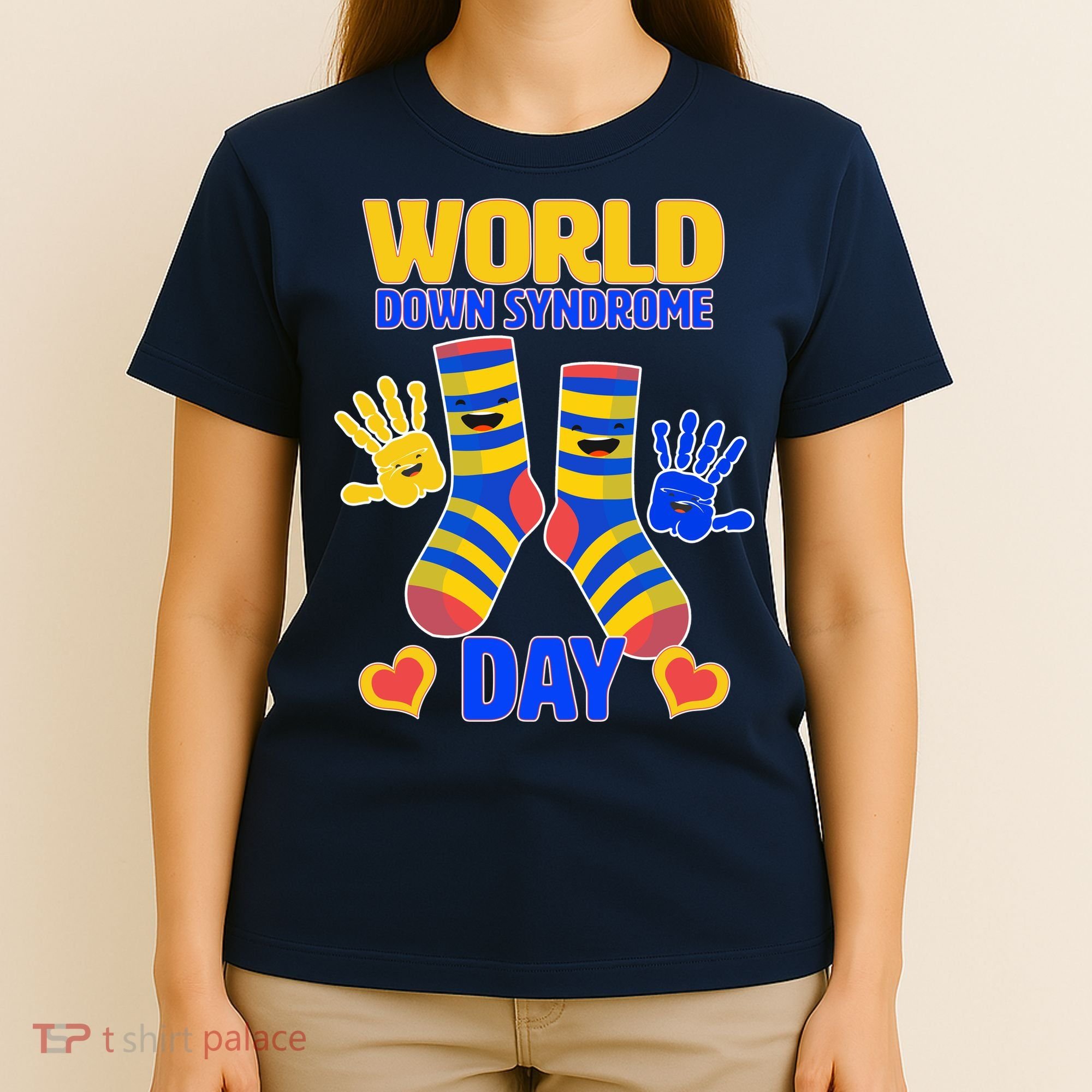 World Down Syndrome Day Socks & Hands T-Shirt
