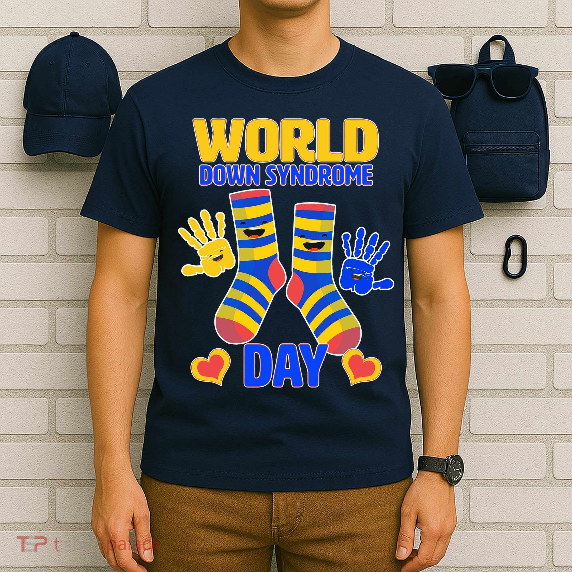World Down Syndrome Day Socks & Hands T-Shirt