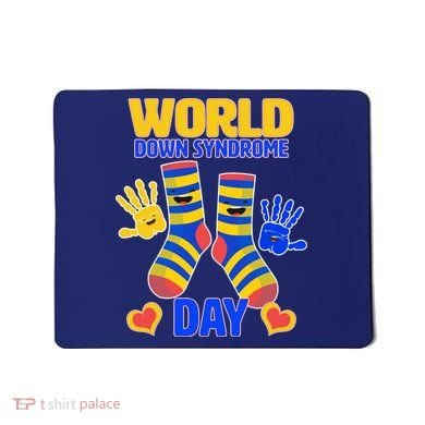 World Down Syndrome Day Socks & Hands Mousepad