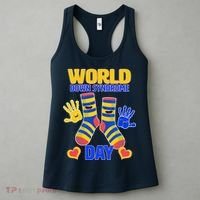 World Down Syndrome Day Socks & Hands Women's Tank Top thumb 3