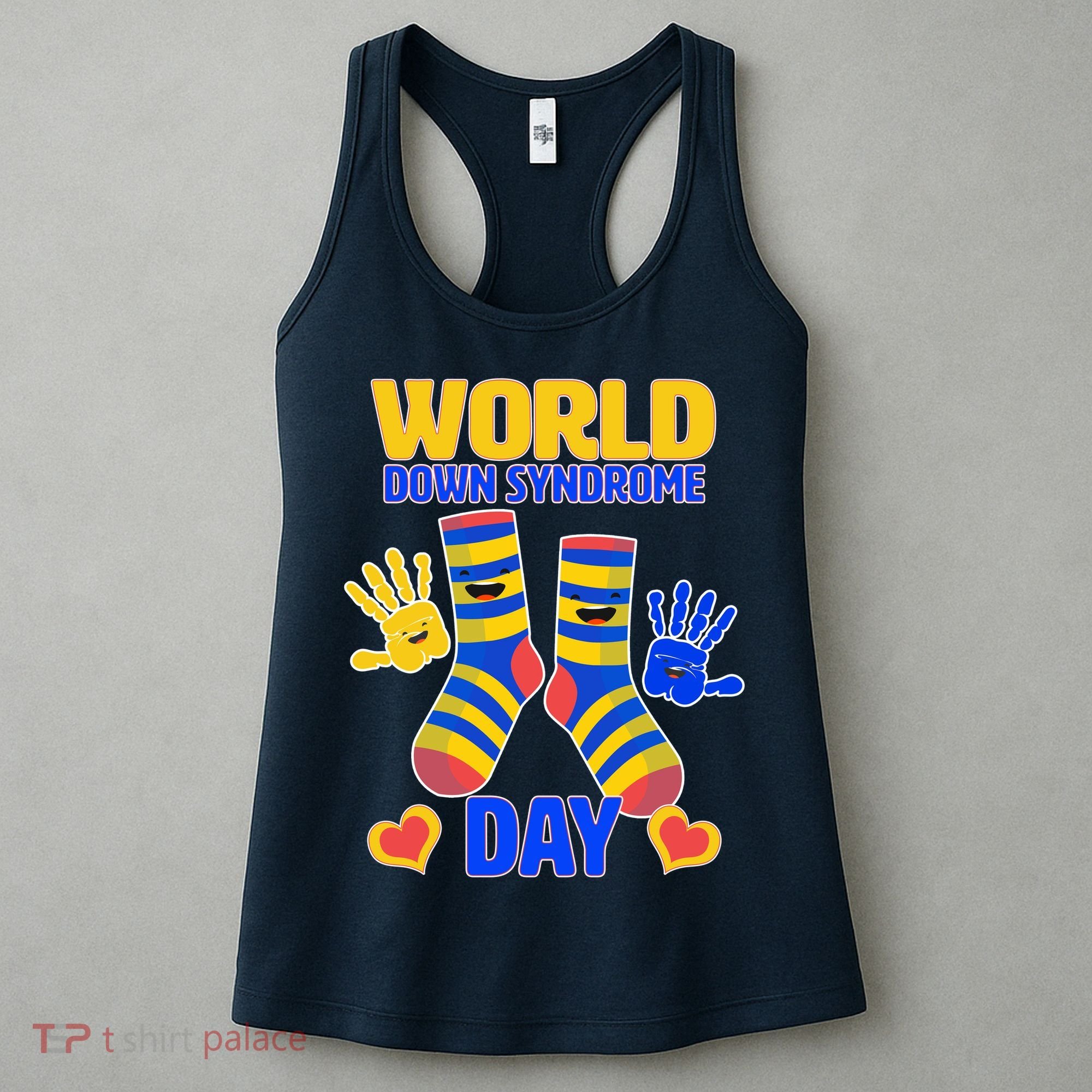 World Down Syndrome Day Socks & Hands Women's Tank Top