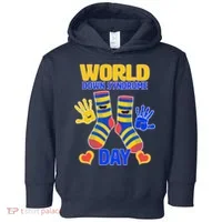 World Down Syndrome Day Socks & Hands Toddler Hoodie thumb 0