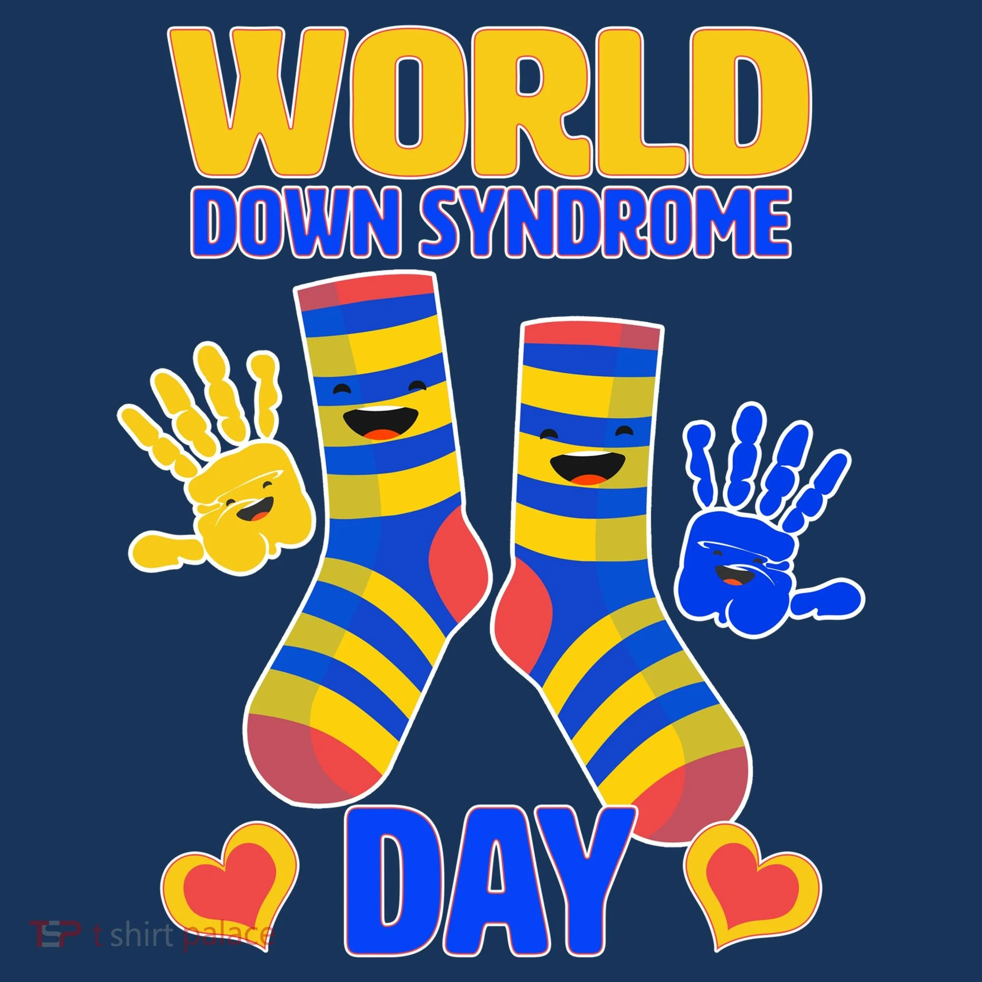 World Down Syndrome Day Socks & Hands Toddler Hoodie