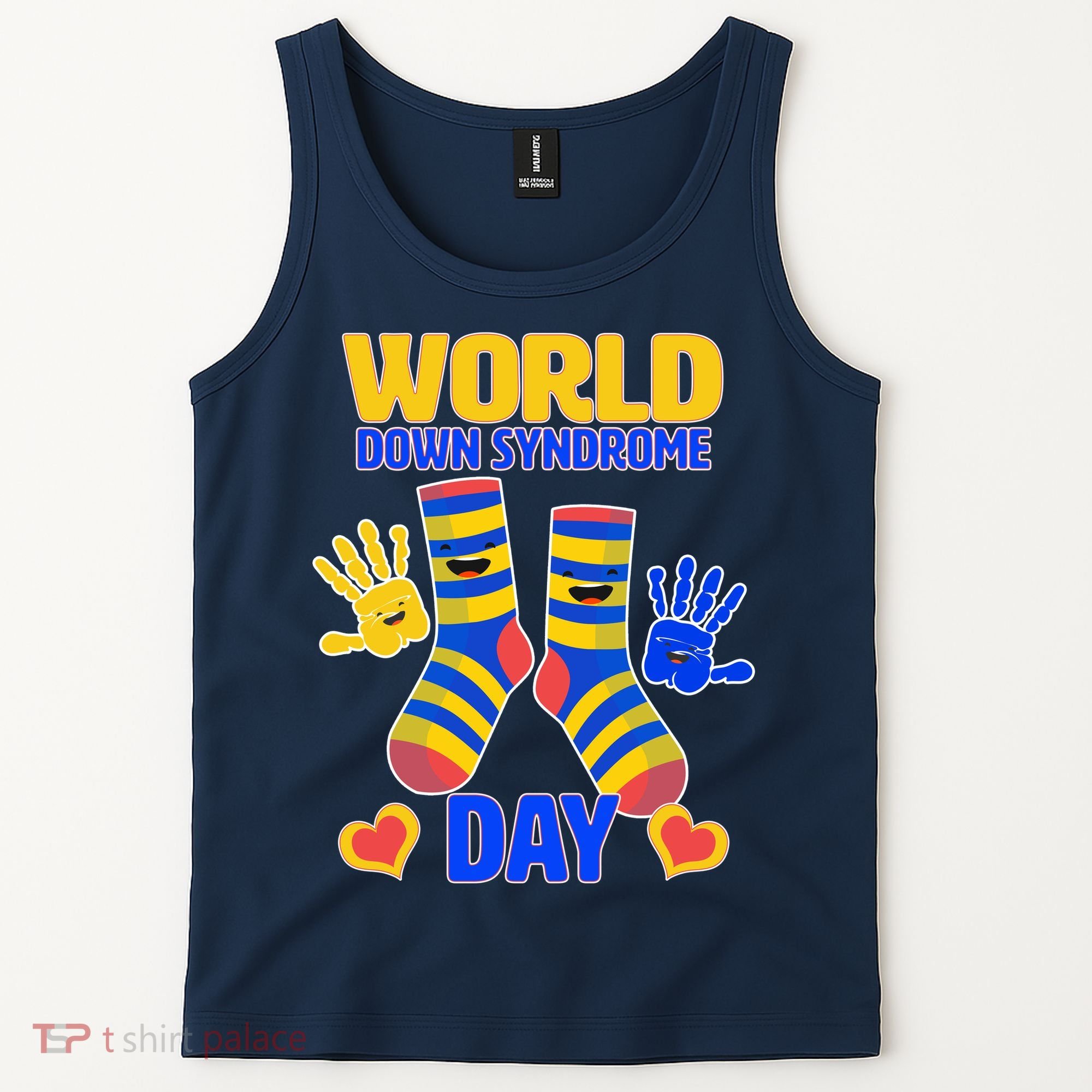 World Down Syndrome Day Socks & Hands Tank Top