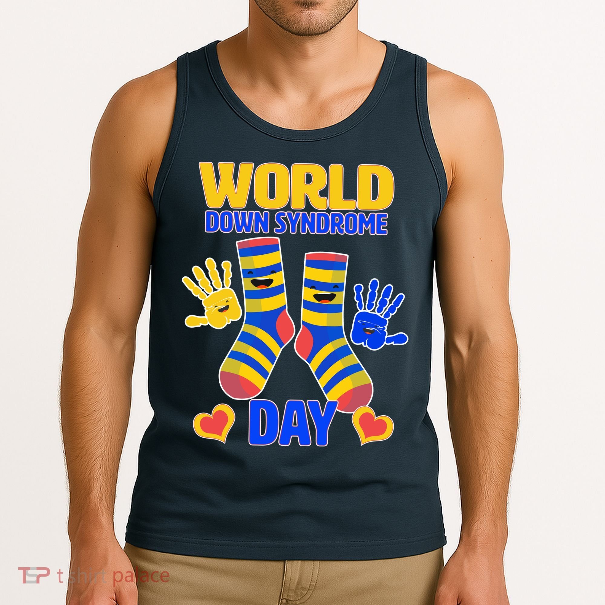 World Down Syndrome Day Socks & Hands Tank Top