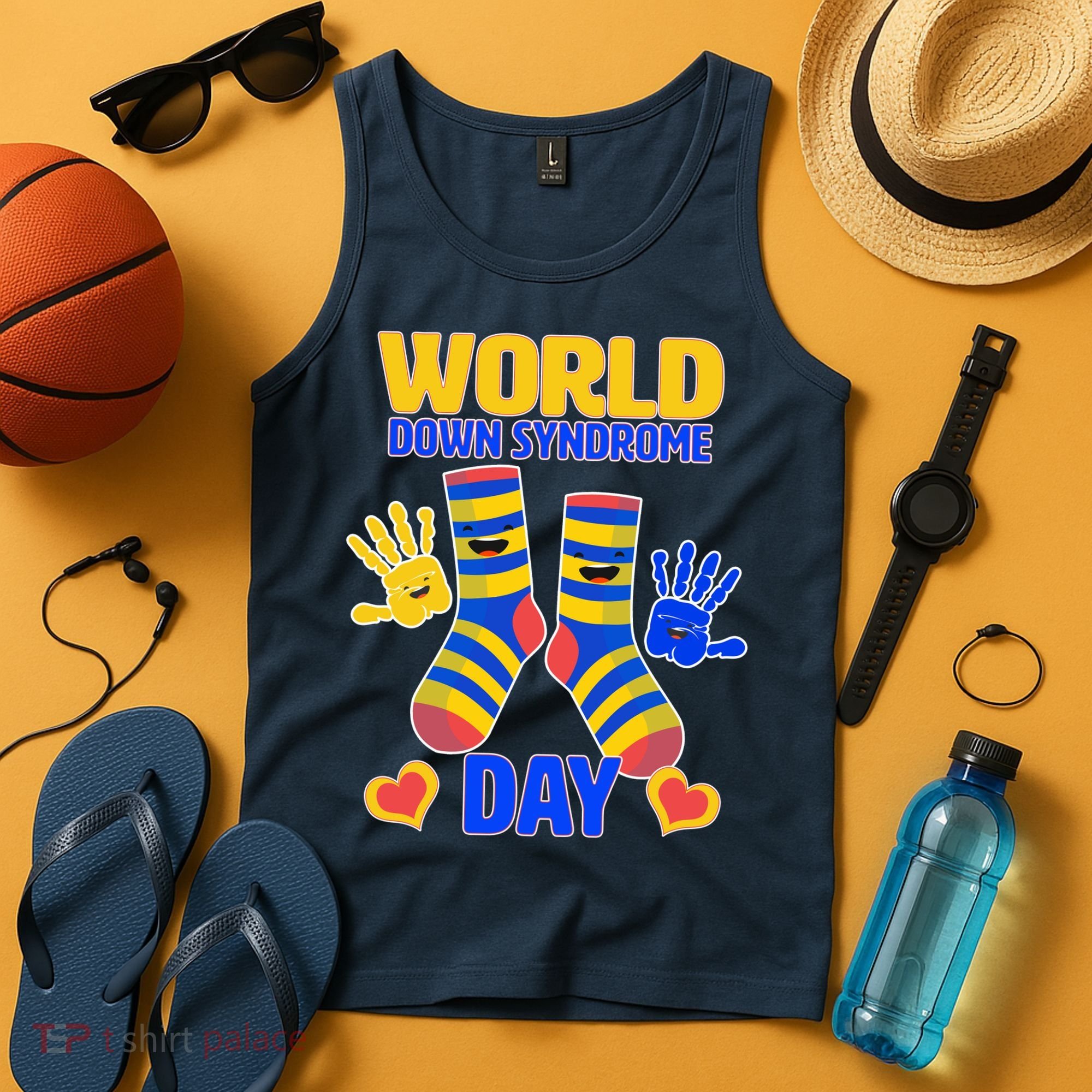 World Down Syndrome Day Socks & Hands Tank Top