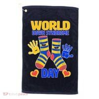 World Down Syndrome Day Socks & Hands Golf Towel thumb 0