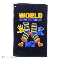 World Down Syndrome Day Socks & Hands Golf Towel thumb 0