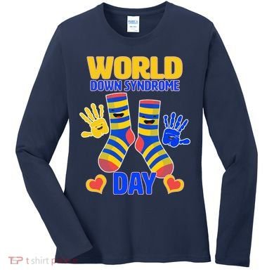 World Down Syndrome Day Socks & Hands Women's Long Sleeve Shirt