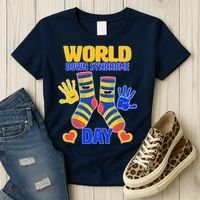 World Down Syndrome Day Socks & Hands Women's T-Shirt thumb 3
