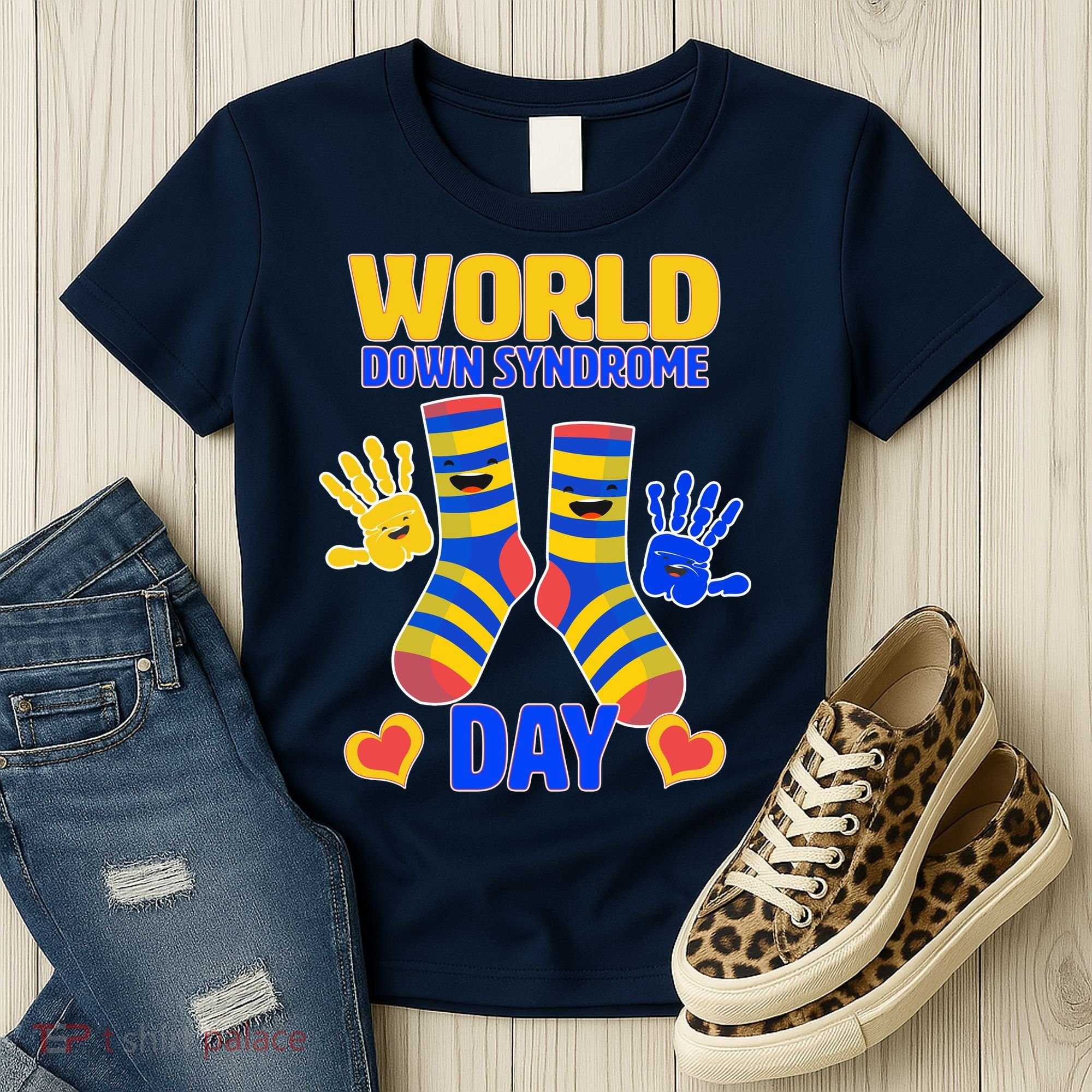 World Down Syndrome Day Socks & Hands Women's T-Shirt