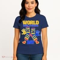 World Down Syndrome Day Socks & Hands Women's T-Shirt thumb 4