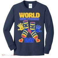 World Down Syndrome Day Socks & Hands Kids Long Sleeve Shirt thumb 0
