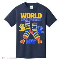 World Down Syndrome Day Socks & Hands Kids T-Shirt thumb 0
