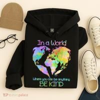 World Full Of Love Be Kind Hoodie thumb 4