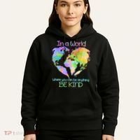 World Full Of Love Be Kind Hoodie thumb 5