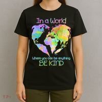 World Full Of Love Be Kind T-Shirt thumb 4