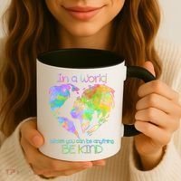 World Full Of Love Be Kind Coffee Mug thumb 3