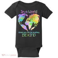 World Full Of Love Be Kind Baby Bodysuit thumb 0