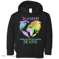 World Full Of Love Be Kind Toddler Hoodie thumb 0