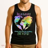 World Full Of Love Be Kind Tank Top thumb 3