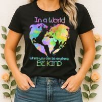World Full Of Love Be Kind Women's T-Shirt thumb 2