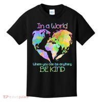 World Full Of Love Be Kind Kids T-Shirt thumb 0