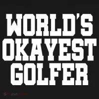 World Okayest Golfer Women's Hoodie thumb 2