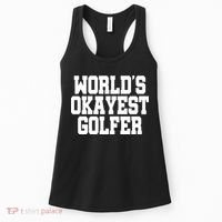 World Okayest Golfer Women's Tank Top thumb 0