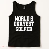 World Okayest Golfer Tank Top thumb 2