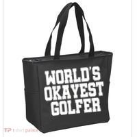 World Okayest Golfer Tote Bag thumb 2