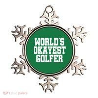 World Okayest Golfer Ornament thumb 0