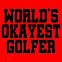 World Okayest Golfer Santa Hat thumb 1