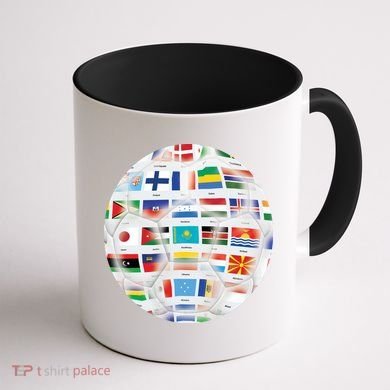World Soccer Ball Coffee Mug back